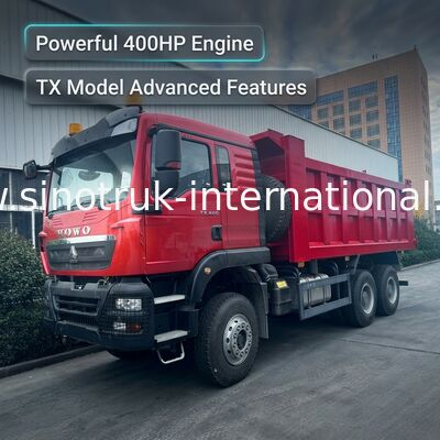 کامیون کمپرسی SINOTRUK HOWO TX مدل 400HP LHD 6X4 با چراغ هشدار