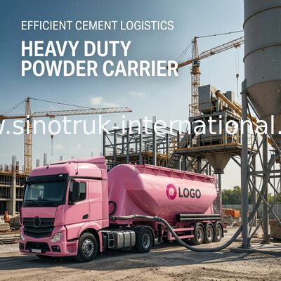 371HP 8X4 RHD 36-45CBM  ZZ1317N4667W Dry Bulk Truck For Powder Material