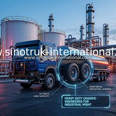 SINOTRUK HOWO 6×4 10 چرخ تانک نفت کامیون 400HP شاسی تانک نفت