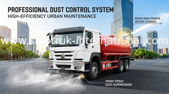 کامیون تانکر آب HOWO SINOTRUK 380HP با قابلیت شستشوی فشار قوی 6×4