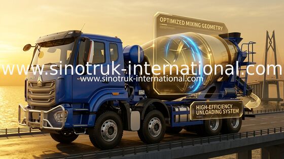 SINOTRUK HOWO NX 371HP 8 * 4 12 چرخ کامیون مخلوط کنکریت، مخلوط کنکریت، کامیون مخلوط کنکریت