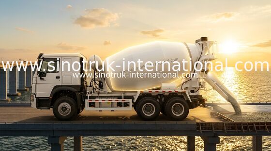 SINOTRUK HOWO 6×4 10 چرخ کامیون مخلوط کنکریت 400 HP کارایی بالا LHD