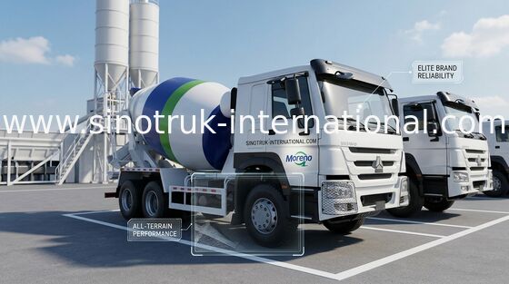 کامیون میکسر بتن HOWO SINOTRUK 371HP White Euro II ZZ1257N3841W