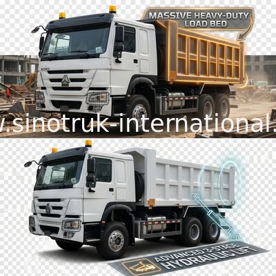 کامیون 10 چرخ 371HP 6x4 Drive موتور Euro2