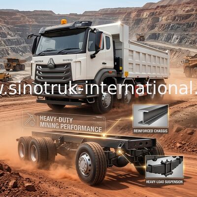 کامیون کمپرسی Sinotruk Howo هوو کاملا جدید 380 اسب بخار Rhd 12 چرخ 8 × 4