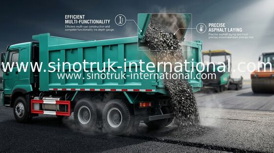 30-40 تن RHD 10 چرخ کامیون واگن برقی SINOTRUK HOWO A7 برای ساخت و ساز