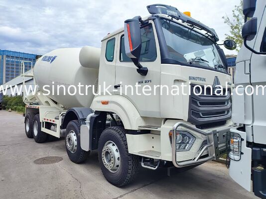 کامیون مخلوط کن کنکریت سنگین 8×4 HOWO 14 متر مکعب 371HP دو محور عقب MCX16ZG + دو محور جلو VGD95
