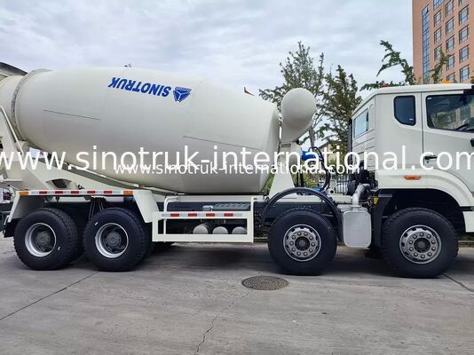 کار سنگین HOWO 8x4 16CBM مخلوط کنکریت کامیون 371HP موتور PMP سرعت کاهش دهنده برای ساخت و ساز