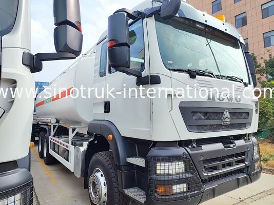 کامیون حمل سوخت سفید HOWO TX 6×4 336 اسب بخار | مخزن سوخت 25 متر مکعب، عملکرد حمل پایدار