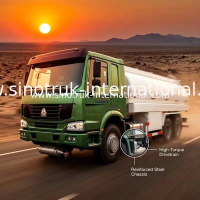 SINOTRUK HOWO 16-20CBM کامیون مخزن سوخت 6X4 LHD 290HP کامیون مخزن نفت یورو 2