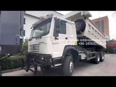 SINOTRUK 371HP   6 × 6  کامیون کمپرسی HOWO فرمان راست (RHD) سفید 19-20 متر مکعب بالابر جلو کاملاً محرک، با تارپو