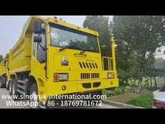 کامیون کمپرسی معدن Sinotruk با موتور 430 اسب بخار مدل درایو 6x4 و جعبه بار با ضخامت 16 میلی متر