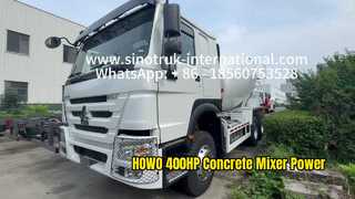 کامیون میکسر بتن SINOTRUK HOWO 6x4 با قدرت 400 اسب بخار