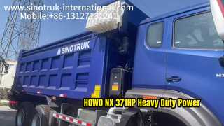 عملکرد سنگین کامیون کمپرسی HOWO NX 380HP