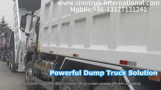 کامیون کمپرسی Sinotruk Howo پروژه های شما را نیرو می دهد