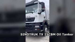 کامیون تانکر نفت SINOTRUK TX 6X4 حمل و نقل با راندمان بالا
